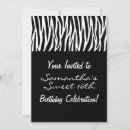 Search for black zebra invitations Stripes