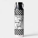 Search for buffalo plaid water bottles Black