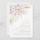 Search for pampas grass baby shower invitations Blush pink