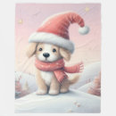 Search for christmas dog fleece blankets Snowflake