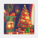 Search for fireplace magnets Christmas tree