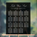 Search for black and white wedding seating charts Script