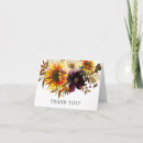 Search for country thank you cards Sunflower