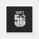 Search for 50th birthday napkins Black and white