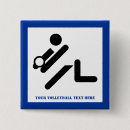 Search for volleyball player badges Blue