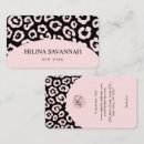 Search for cheetah business cards Pink