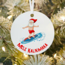 Search for surfing santa christmas tree decorations Hawaii
