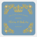 Search for gold crown wedding stickers Royal