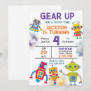 Search for gears invitations Boys