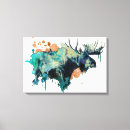Search for watercolour canvas prints Blue