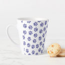 Search for blue dog paw mugs Pattern of paws