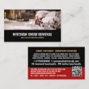 Search for snow removal business cards Snowplowing