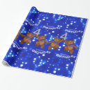 Search for teddy bear birthday wrapping paper Blue