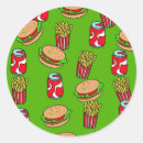 Search for hamburger and fries stickers Snacks