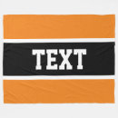 Search for black and orange blankets White