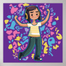 Search for headphones posters Girl