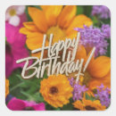 Search for flower happy birthday stickers Elegant