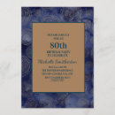 Search for navy blue and gold birthday invitations Script