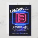 Search for glow 13th birthday invitations Thirteen