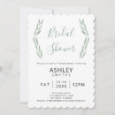 Search for greenery bridal shower invitations Leaves
