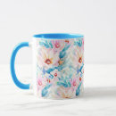 Search for pink and blue floral mugs Feminine