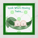 Search for two peas in a pod baby shower invitations Triplets
