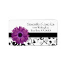 Search for gerbera daisy return address labels Elegant