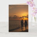 Search for romantic beach cards Sunset