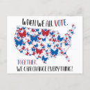 Search for voting postcards Red white blue