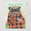 Search for pug dog birthday cards Party