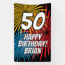 Search for surprise birthday party banners 50th