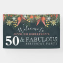 Search for floral birthday banners 50 and fabulous