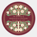 Search for gold red wedding stickers Elegant