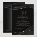 Search for modern 40th birthday invitations Classy