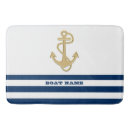 Search for navy blue gold bath mats Nautical