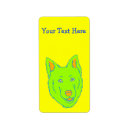 Search for small dog labels Cartoon