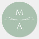 Search for mint green stickers Initials