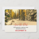 Search for pine tree save the dates Winter