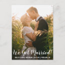 Search for groom vertical postcards Eloped