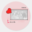 Search for red heart save the date stickers Pink