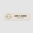 Search for hair salon name tags Black and white