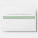 Search for mint green envelopes Return address