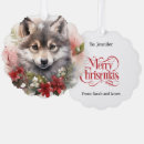 Search for wolf christmas tree decorations Cute