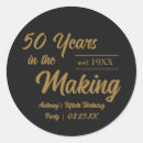 Search for black gold birthday stickers Cheers to 50 years