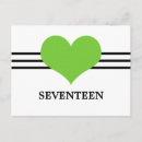 Search for green hearts postcards Unique