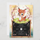 Search for fawn birthday invitations Deer
