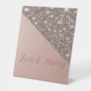 Search for bridal shower favor signs Blush pink