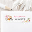 Search for safari baby shower return address labels Tropical