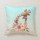 Search for giraffe cushions Watercolor