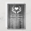 Search for rustic deer wedding invitations Antlers